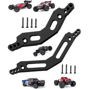 Rcarmumb RC Upgrades Part for 1/10 Arrma Granite/Senton 3S BLX &Mega550,1/10 Outcast/Kraton 4S BLX 4WD,1/8 Vendetta/Typhon 3s blx&Mega550, Alloy Front Rear Shock Tower Hops up,Red