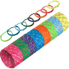 WILLBOND 216 Neon Friendship Bracelets Bulk for Kids Birthday Classroom Student Gift Adjustable Paracord Bracelets Rope Woven Neon Colors Christmas Goody Bag Stuffers Girls Boy Party Favors
