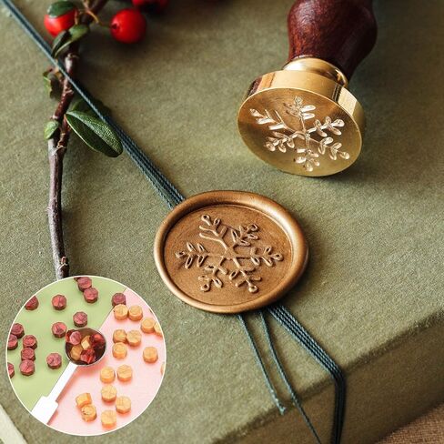 320 Pcs Wax Seal Beads, Octagon Wax Sealing Beads, Gold/Red Wax Seals Stamp Kit with with 4 Pcs Tea Candles and a Wax Melting Spoon for Crafts Letter Wine Party Invitations Greeting Cards Sealing in Kuwait