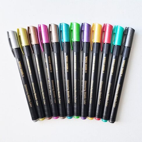 Wax Seal Pen Kit, 12 Pieces Metallic Marker Pens for Wax Seal Stamp Decorate,Wax Seal Pens Set Suitable for All Sealing Wax Beads,WaxSeal Sticks (12 PCS Wax seal pen) in Kuwait