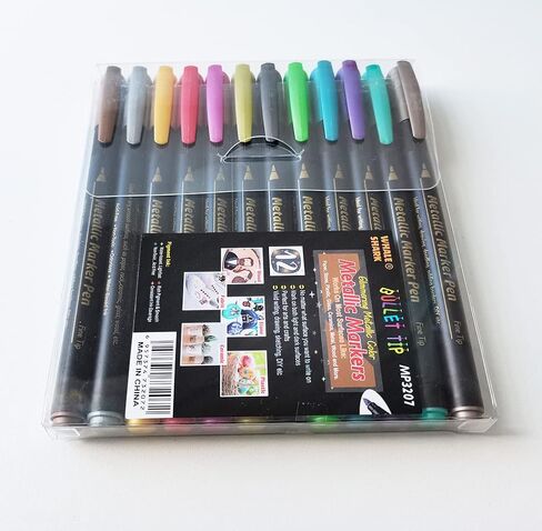 Wax Seal Pen Kit, 12 Pieces Metallic Marker Pens for Wax Seal Stamp Decorate,Wax Seal Pens Set Suitable for All Sealing Wax Beads,WaxSeal Sticks (12 PCS Wax seal pen) in Kuwait