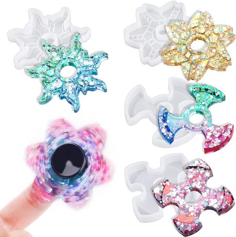 NiArt Fidget Spinner Toy DIY Bearing with Caps Set 24-Pack, MR137 0.5" Single-Sealed Chrome Steel Bearing Balls Replacement High Speed 13mmx7mmx4mm Epoxy Resin Casting Craft Skateboard Stress Reliever in Kuwait