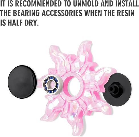 NiArt Fidget Spinner Toy DIY Bearing with Caps Set 24-Pack, MR137 0.5" Single-Sealed Chrome Steel Bearing Balls Replacement High Speed 13mmx7mmx4mm Epoxy Resin Casting Craft Skateboard Stress Reliever in Kuwait