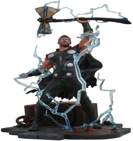 DIAMOND SELECT TOYS Marvel Gallery: Avengers Infinity War Movie Thor PVC Diorama Figure, Standard, Black in Saudi Arabia