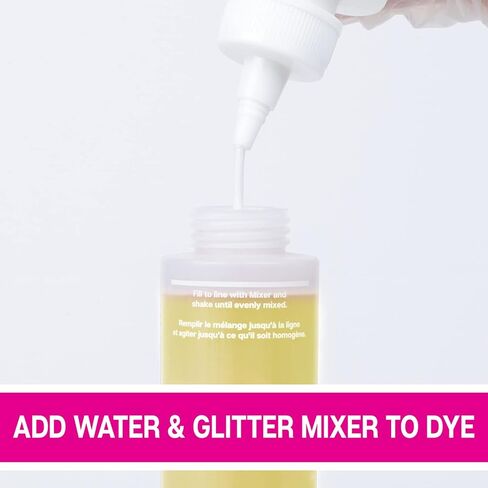 Tulip One-Step Tie-Dye Kit Easy Techniques for Sparkly Designs on Clothes, Shirts, Shoes, Pastel Dye Colors DIY Activity & Gift Idea, Glitter in Kuwait