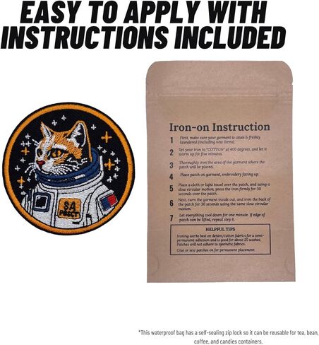 رقعة مستكشف الفضاء من بوهاكا كورجي - رقعة كورجي لطيفة - يمكن كيها/خياطتها - 7.62 سم in Kuwait