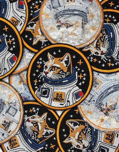 رقعة مستكشف الفضاء من بوهاكا كورجي - رقعة كورجي لطيفة - يمكن كيها/خياطتها - 7.62 سم in Kuwait