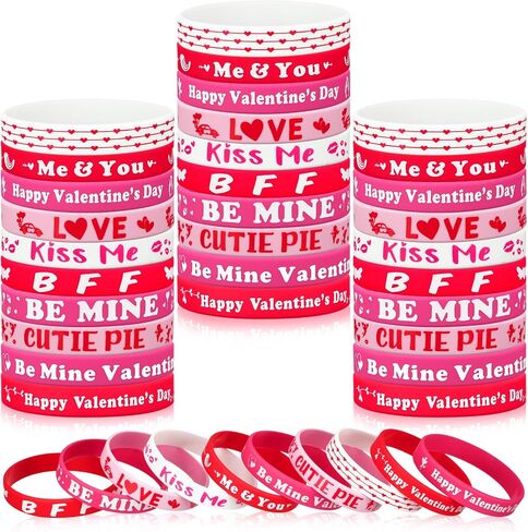 Hiboom 100 Pieces Christmas Silicone Bracelets Bulk Christmas party favors Rubber Wristbands for Kids Adults Holiday Party Decoration Supplies Stocking Stuffers, 10 Styles in Saudi Arabia