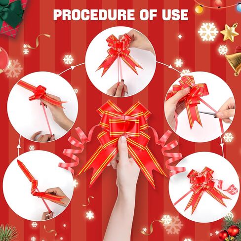 EIMMBD Christmas Wrapping Paper Folded 12 Pack Large Gift Wrapping Paper Tissue With Bows and Tapes, Art Crafts Decorations With Santa Claus, Christmas Tree, Snowmen, Gift Boxes, Reindeer, 29 X 20inch in Kuwait