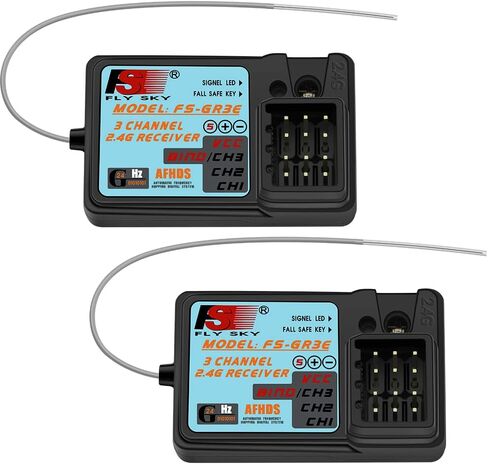 جهاز استقبال Flysky GR3E 2.4G مقاوم للماء FS-GR3E 3CH لجهاز Flysky FS-GT2 FS-GT2B FS-GT3B FS-GT3C FZ-IT4S RC قارب السيارة (قطعة واحدة) in Kuwait