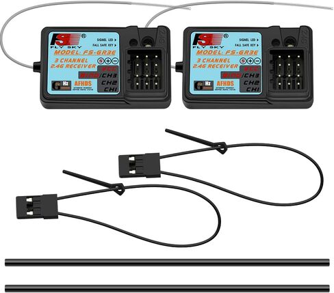 جهاز استقبال Flysky GR3E 2.4G مقاوم للماء FS-GR3E 3CH لجهاز Flysky FS-GT2 FS-GT2B FS-GT3B FS-GT3C FZ-IT4S RC قارب السيارة (قطعة واحدة) in Kuwait