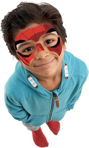 Face Paintoos - Marvel Spider-Man - تصميم وجه لبديل طلاء الوجه للأطفال من عمر 4 سنوات فما فوق in Saudi Arabia