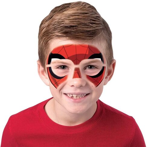 Face Paintoos - Marvel Spider-Man - تصميم وجه لبديل طلاء الوجه للأطفال من عمر 4 سنوات فما فوق in Saudi Arabia