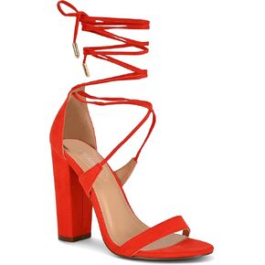 Charles Albert Women’s Criss-Cross Strappy Gladiator Dressy Lace Up High Heeled Open Toe Dress Stiletto Sandals