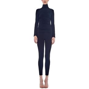 Norma Kamali womens Long Sleeve Turtle Neck Catsuit in Saudi Arabia