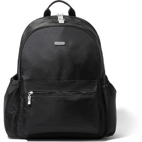 Baggallini Womens Essential Laptop Backpack, Black