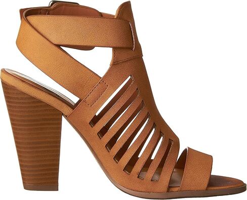 Soda Yummy ~ Gladiator Cutout Stacked Heel Sandal Shoes with Adjustable Ankle Buckle in Saudi Arabia