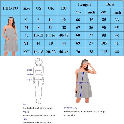 QZUnique Bath Wrap Towel with Straps Women Shower Robes Turban&Headband Bathrobe Dress with Straps Adjustable Closure in Saudi Arabia
