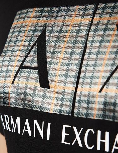A|X ARMANI EXCHANGE Men's Regular Fit Ax Box Logo Tee in Saudi Arabia