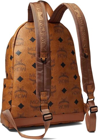 حقيبة ظهر MCM Stark Maxi Monogrammed VI متوسطة الحجم باللون الأسود مقاس واحد in Kuwait