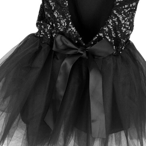 AGQT Baby Girls Dresses Flower Girl Dress Sequins Tutu Dress Sleeveless Kids Princess Birthday Dresses Size 3M-4T in Kuwait