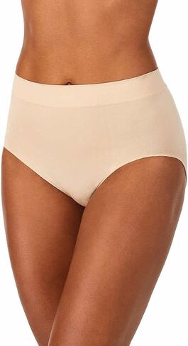 Carole Hochman Women's Underwear Silky Soft Seamless Full Coverage Modern Brief Panties 5 Pack Multipack Regular & Plus Sizes in Kuwait