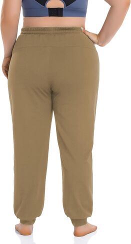 ZERDOCEAN المرأة حجم كبير Sweatpants النشطة مدبب تجريب Caual صالة السراويل الركض السراويل جيوب انغلق in Kuwait