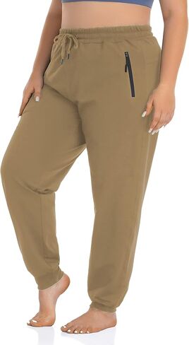 ZERDOCEAN المرأة حجم كبير Sweatpants النشطة مدبب تجريب Caual صالة السراويل الركض السراويل جيوب انغلق in Kuwait