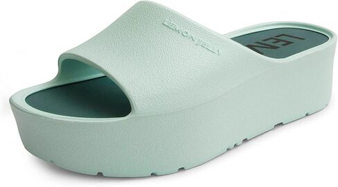Lemon Jelly Women's Sunny Platform Sandals - Cute Water-Friendly Comfort Wedges for the Beach or Casual Wear - Super Lightweight Slip-On Flip Flops for Ladies in Saudi Arabia