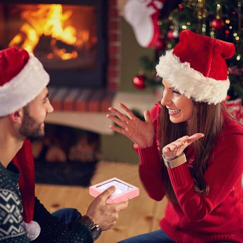 Yeaqee 48 Pcs Jewelry Gift Box 3.5 x 3.5 x 0.8inch Square Cardboard Jewelry Boxes Gift Boxes with Clear Lids Jewelry Packaging Boxes for Christmas Bracelet Earring Necklace Weddings Birthday, 6 Colors in Kuwait