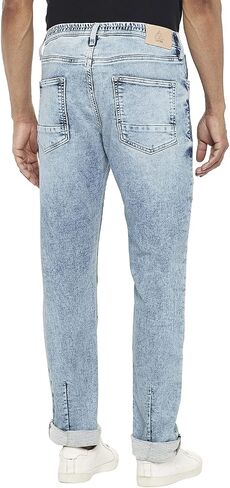 EVERBLUE Men's Light Blue Fashion Denim Joggers in Saudi Arabia