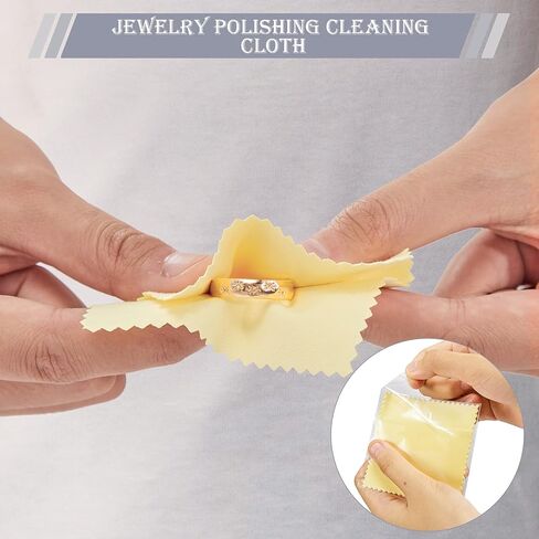 150 Pieces Jewelry Cleaning Cloth Colorful Polishing Cloth Soft Silver Polish Cloth Individually Wrapped Silver Jewelry Cleaner for Silver Gold Platinum Jewelry Glasses Watch Coins, 3.15 x 3.15 Inch in Saudi Arabia