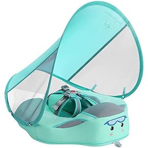 عوامة سباحة للأطفال غير قابلة للنفخ من مامبوبيبي، عوامة سباحة للأطفال مع مظلة للأعمار من 3 إلى 24 شهرًا in Kuwait