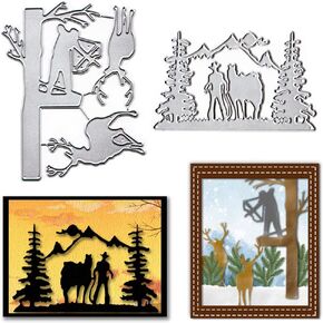 Metal Leaves Cutting Dies, Flowers Plant Die Cuts Embossing Stencils Template Mould for Card Scrapbooking and DIY Craft Album Paper Card Decor