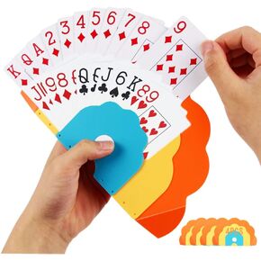 Card Holders for Playing Cards Hands-Free Playing Card Holder for Kids and Adults, Cards Game Holder for Poker Parties, Family Card Game Nights