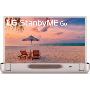 LG 27-Inch Class StanbyMe 1080p-Portable Touch-Screen-Monitor 27ART10AKPL, Built-in Battery, Full Swivel Rotation, 60Hz Refresh Rate, Calming Beige in Kuwait
