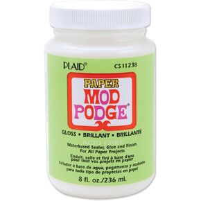 Mod Podge Waterbase Sealer, Glue and Finish for Paper (8-Ounce), CS11236 Matte Finish