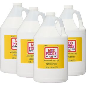 Mod Podge CS11302 Waterbase Sealer, Glue and Finish, 16 oz, Matte and Mod Podge Spray Acrylic Sealer, 12 Ounce, Gloss