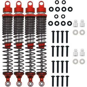 4 قطع من خليط معدني كامل ممتص للصدمات 130 ملم لسيارة RC 1-10 HSP RGT Himoto Redcat (أحمر) in Kuwait