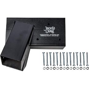 أطقم أرجوحة خشبية شديدة التحمل من جاك آند يونيو - دعامة معدنية ومعدات لتركيب مجموعة اللعب بشكل آمن وسهل in Kuwait