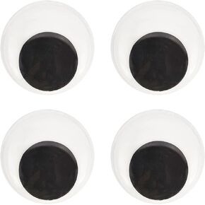 عيون متحركة للحرف اليدوية مقاس 3.15 انش ذاتية اللصق كبيرة الحجم ذاتية اللصق بتصميم عيون جوجل ايز 4 عبوات لملحقات الحرف اليدوية والزينة in Kuwait