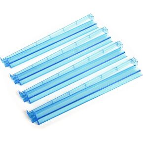 GUSTARIA Mah Jongg All-in-One Tile Rack & Pusher, Clear Acrylic Mahjong Rack and Pusher Combo, Modern American Majiang Tile Racks, Set of 4, Black