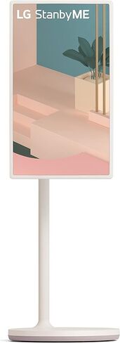 شاشة إل جي 27 بوصة فئة StanbyMe 1080 بكسل محمولة تعمل باللمس 27ART10AKPL, 2022 - بطارية مدمجة، دوران كامل، معدل تحديث 60 هرتز، أسود in Kuwait