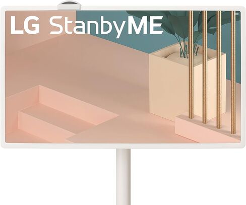 شاشة إل جي 27 بوصة فئة StanbyMe 1080 بكسل محمولة تعمل باللمس 27ART10AKPL, 2022 - بطارية مدمجة، دوران كامل، معدل تحديث 60 هرتز، أسود in Kuwait