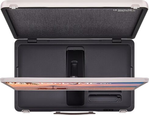 LG 27-Inch Class StanbyMe 1080p-Portable Touch-Screen-Monitor 27ART10AKPL, Built-in Battery, Full Swivel Rotation, 60Hz Refresh Rate, Calming Beige in Kuwait
