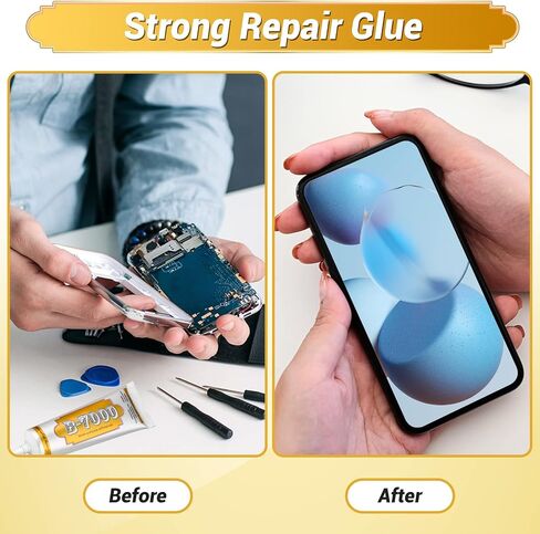 B7000 Rhinestone Jewelry Glue Clear, B-7000 Glue 3.7 fl oz Upgrade Multi-Function Adhesive Super Glue with Cap & Precision Tip for Repair, Small Hobby Models, Metal Stone Crafts, Fabric, Shoes(110ML) in Kuwait