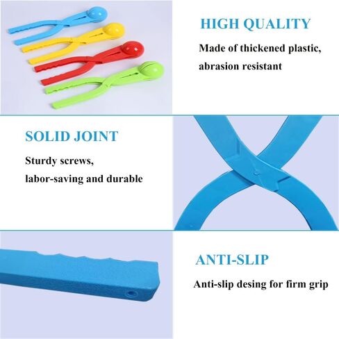 Kaptin 2 Pack Heavy Duty Winter Snowball Maker for Kids Beach Toys Snow Ball Toys Sand Toys Snow Toys in Kuwait