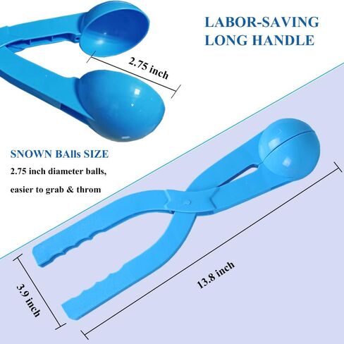 Kaptin 2 Pack Heavy Duty Winter Snowball Maker for Kids Beach Toys Snow Ball Toys Sand Toys Snow Toys in Kuwait