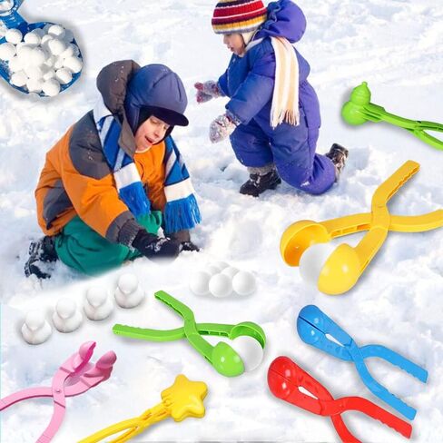Kaptin 2 Pack Heavy Duty Winter Snowball Maker for Kids Beach Toys Snow Ball Toys Sand Toys Snow Toys in Kuwait