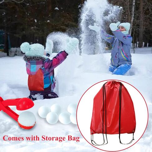 Kaptin 2 Pack Heavy Duty Winter Snowball Maker for Kids Beach Toys Snow Ball Toys Sand Toys Snow Toys in Kuwait